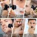 Buy Silver 6-in-1 Electric Razor for Men | USB Rechargeable Shaver with Floating Heads & Trimmers | Waterproof Facial Grooming Tool - Buy Online on GoSupps.com
