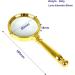 80Mm Handheld 5X Loupe Magnifier Magnifying Glass Lens -Gold Compatible with Book and Newspaper Reading Insect and Hobby Observation Classroom Science Made in China - Buy Online on GoSupps.com