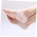 Housoutil 1 Pair Heel Sleeves for Silicone Heel Sleeve Heel Support Insoles for Plantar Heel Cups Shoe Filler Heel Insole Socks for Plantar Cracked Moisturizing Gel White medium - Buy Online on GoSupps.com