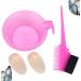 FRCOLOR 6 Sets Hair Dyes Hair Dye Hair Colour Spray Tools for Dyeing Hair Brush Hairdressing Salon Tool Brush for Dyeing Hair Main Set Comb Pink - Buy Online on GoSupps.com