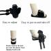 Post Op Shoe with Waterproof Cast Cover | Adjustable 2-in-1 Design | Unisex Black XL - Buy Online on GoSupps.com