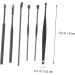 FOYTOKI 6Pcs Ear Wax Removal Kit Safety Tools for Adults Portable Ear with Various Shapes for Comfortable Ear Wax Cleaning - Buy Online on GoSupps.com