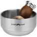 CHARMMAN Stainless Steel Shaving Soap & Cream Bowl with Lid - Three-Walls Heat Preservation - Heavy Weight Steel (270g/0.59lb) - Buy Online on GoSupps.com