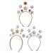 Beaupretty 3Pcs Glitter Star Headband Stars Hair Bands Head Bopper Children Hair Hoop for Women Girls Party Hair Decor