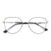 Okh blue light filter glasses women women cateye metal glasses cat eye anti -glare with spring hinge bling decoration for computer games read gold black