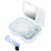 Portable Prostheses Cleaning Box - Prosthetic Storage Keeper Set with Mirror & Brush for Artificial Teeth - International Shipping Available - Buy Online on GoSupps.com