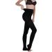 AMZAM Compression Pantyhose for Women & Men Open Toe Opaque Firm Support 15-20mmHg Graduated Compression Stockings Help Relieve Swelling Edema Varicose Veins Nursing Black 3XL 3XL 15-20mmhg Open Toe Black