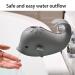 Silicone Whale Bathtub Faucet Cover for Baby Tub - Grey | Safe Bath Spout Protector for Kids and Toddlers - Buy Online on GoSupps.com