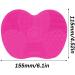 Silicone Makeup Brush Cleaning Mat - Portable Brush Washing Tool - Rose - Buy Online on GoSupps.com