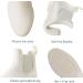 Babaka Women's Waterproof Ankle Rain Boots - Anti-Slip Chelsea Booties in White - Size 5.5 - Buy Online on GoSupps.com
