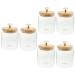 Alipis 6 Pcs Glass Jar Bulk Convenience Jar White 1