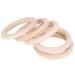 DIY Crafts Natural Wooden Teething Rings - 20pcs 65mm Jewelry Circle Pendant Craft Supplies for International Shipping - Buy Online on GoSupps.com