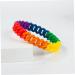 VALICLUD 3 Pcs Mens Gift Lesbian Rainbow Wristbands Cuff Bracelet Braided Rainbow Chain Braclets for Men Rainbow Chain Bracelet Biker Ring Men Gift Mens Bracelets United States Simple Medium Colorful - Buy Online on GoSupps.com