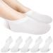 5 Pairs Foot Moisturizer Socks Moisturizing Socks Overnight Cotton Spa Socks for Cracked Heel Repair Gel Spa Moisturizing Socks for Women and Men White