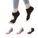 COANSEN 3 pairs of yoga socks women 35-40 black+grey+pink