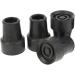 4 Pieces Ferrules Rubber Pads Cane Crutch Anti Slip Bottom End Pads Black 19mm - Buy Online on GoSupps.com