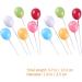 jojofuny 12 Pcs Cake Picks Balloon Cupcakes Mini Colorful Balloon Cake Picks Foam Ball Cupcakes for Birthday Parties Weddings Baby Showers - Buy Online on GoSupps.com