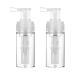 Uonlytech Powder Spray Bottle Empty Travel Makeup Bottles with Locking Nozzle Transparent Refillable Salon Hairdressing Spray Bottle for Home Barber Shop 2Pcs Powder Spray Bottle