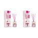 Cristalinas 35ml Cherry Blossom Air Fresheners for Home - Reed Diffusers for home - Home Fragrance Lasts upto 8 weeks - Room Diffuser Sticks with Coloured Fragrance Oil (Pack of 2) 35ml (Pack of 2)