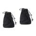 FOMIYES 2 Pcs Hair Dryer for Curly Hair Burlap Bags Drawstring Wind Shield Pocket Travel Bag Stereotypes 13.2*10.3cmx2pcs Blackx2pcs