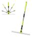 Silicone Brooms for Floor Cleaning with 51 Long Handle Silicon Broom Squeegee for Floor for Smooth Floors Rugs Windows