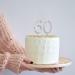 ENSTAB Silver Rhinestones Cake Topper - Happy Birthday & Anniversary Decoration | International Shipping - Buy Online on GoSupps.com