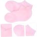 Healeved 2 Pairs Protective Socks Feet Care Natural Material Socks Moisturizing Gel Socks Silicone Gel Moisturizing Sock Foot Exfoliator Sock Heel Boots Women's Heel Socks Sebs Spa Pink - Buy Online on GoSupps.com