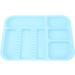Blue Plastic Shared Tray with Separate Holder for Organized Storage | Versatile for Oral Cosmetic & Surgical Instruments - International Shipping Available - Buy Online on GoSupps.com