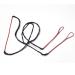 LWANO Red Bow String Set 12/14/16 Strands 48-70 inches for Traditional Recurve Bow Replacement Bowstring(with Copper Buckle AMO 56in (actual length 52in) 12 Strands (recommended for up to 40lb.)