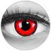 Funnylene colored contact lens red lunatic red with black edge soft without strength 2 pack + free container - 12 monthly lenses - perfect for Halloween carnival carnival or carnival