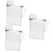 Baluue 3pcs Laundry Storage Box Laundry Holder Fabric Softener Liquid Lotion Transparent Plastic 1 count (Pack of 1) Transparentx3pcs