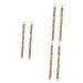 FOYTOKI 6 Pcs Eyebrow Pencils White Eyeshadow Double Tip Eyebrow Pencil Eye Brow Stamping Uk Brown Wooden