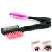 2 In 1 Brow Brush And Eyelash Comb Foldable Lash Defining Comb Double Head Eyelash Brush Pink