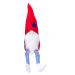 Cabilock 1pc Independence Day Doll Decor Desk Topper Shamrock Bracelet Desktop Faceless Doll Props Household Red 29x22x9cm