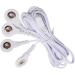 Replacement Premium TENS Lead Wires - 2.35mm Shielded Plug & 4 Snap 3.5mm Connectors for TENS Units (Pack of 6) | International Shipping Available - Buy Online on GoSupps.com