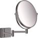 hansgrohe AddStoris Shaving mirror brushed black chrome 41791340 without LED light Brushed Black Chrome