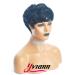 Yviann Short Wavy Synthetic Hair Wig for Black Women - Cute Curly Pixie Cut in 1B Color - Buy Online on GoSupps.com