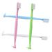 Ultechnovo 4 pieces double -sided toothbrush travel toothbrush wear -resistant toothbrushes conical toothbrushes for on the go.Toothbrush wisdom teeth bristles travel double teeth