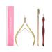 Cuticle Nipper Cuticle Pusher Professional Cuticle Removal Tool Manicure Set With Nail Softener for Fingernails and Toenails
