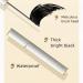 4D Silk Fiber Lash Mascara - Waterproof, Smudge-proof, Black Volume and Length for Fine Short Eyelashes - Lengthening, Thickening, Fuller Look - 2.5mm Brush - Natural Formula (1 Pcs) - Buy Online on GoSupps.com