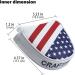 CRAFTSMAN GOLF USA Mallet Putter Cover for Scotty Cameron & Odyssey - Heel Shaft Mallet Headcover - Buy Online on GoSupps.com