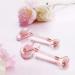 Jade Roller for Face - Authentic Rose Quartz Massager & Gua Sha Tool | Anti-Aging Reduce Wrinkles Dark Circles & Puffiness | 100% Natural Skincare - Buy Online on GoSupps.com