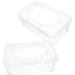 Hoement 6 STK Baby Towels Box | Disposable Wiping Holder for Children's Room | Reusable Travel Towels & Diaper Cloths | Transparent 19.5x12.5cm - Perfect for On-the-Go Parents - Buy Online on GoSupps.com