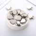 Jihuoo 20 Metal Heart Shape Pacifier Clips Durable Clips & Chains for Bibs Braces & Pacifiers | International Shipping - Buy Online on GoSupps.com