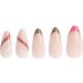 Invogue Coco Blush Almond Nails (24 Pieces) - Buy Online on GoSupps.com