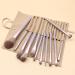 12-Piece Beauty Tools Foundation & Eye Shadow Brush Set - Slant Cut Makeup Brushes for Flawless Application | International Shipping Available - Buy Online on GoSupps.com