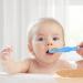 Vicloon Baby Fork 6Pcs Silicone Weaning Utensil Set for Infant Toddler - Easy Grip Soft Spoon - First Led Training Cutlery Kit - Blue/Green/Orange/Pink/Red/Purple - Buy Online on GoSupps.com