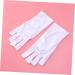 Housoutil 1 Pair Nail Anti Uv Glove Chinese Wooden Pillow Half-Finger Silicone Ear Display Glove Uv Shield Glove White Manicure - Buy Online on GoSupps.com