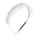Crystal Quartz Rhinestone Tiara Headband for Women - Clear Mermaid Crown for Bride, Wedding Parties - Buy Online on GoSupps.com