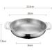 OUSIKA Saucepan Flat Bottom Stainless Steel Paella Frying Pans with Handles Non-Stick Saucepan Cooking Pot Kitchenware Cookware Kitchen Utensils Pans - Buy Online on GoSupps.com